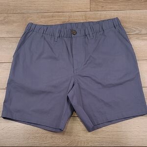 CHUBBIES Recent Solid Blue Sz M 7 "‎ Regular Fit Inseam Mens Casual Shorts